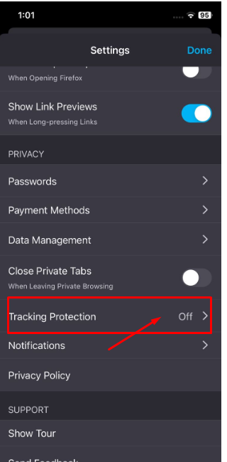 choose Settings
