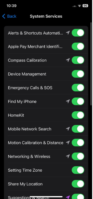 You can turn off location-based services 