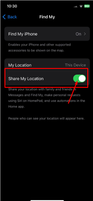 Share my location