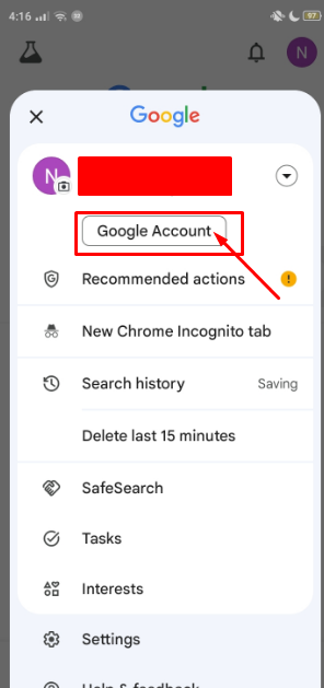 Manage Your Google Account