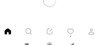 Threads profile by clicking your profile icon 