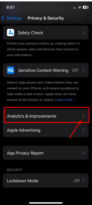 Analytics and improvements