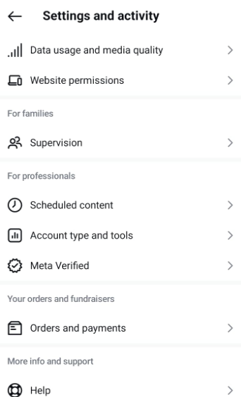 Then scroll down and go to Account Type and Tools