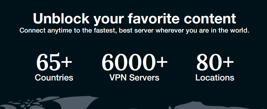 PureVPN includes a more extensive network of over 6,000 servers worldwide